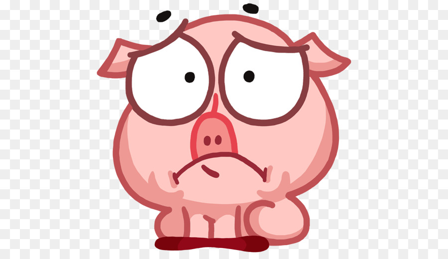 Dessin Animé Cochon Triste，Animal PNG