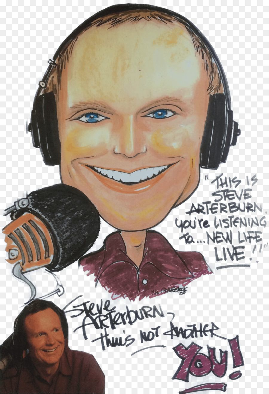 Caricature，Personnalité De La Radio PNG