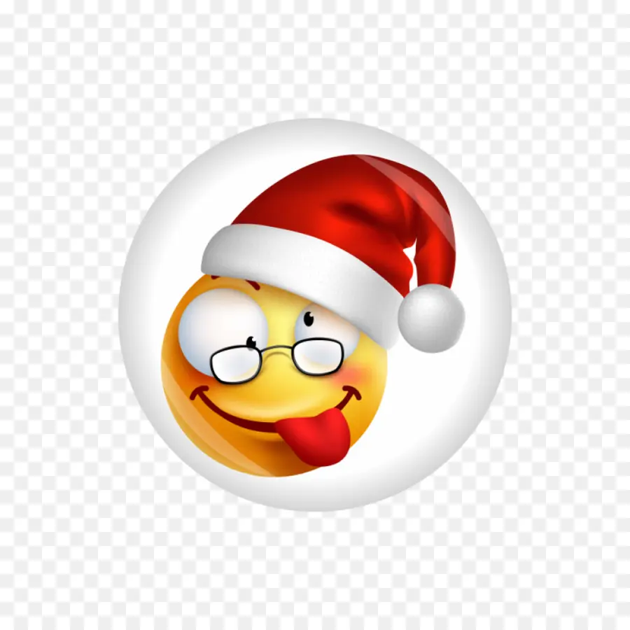 Emoji Triste，Chapeau De Père Noël PNG