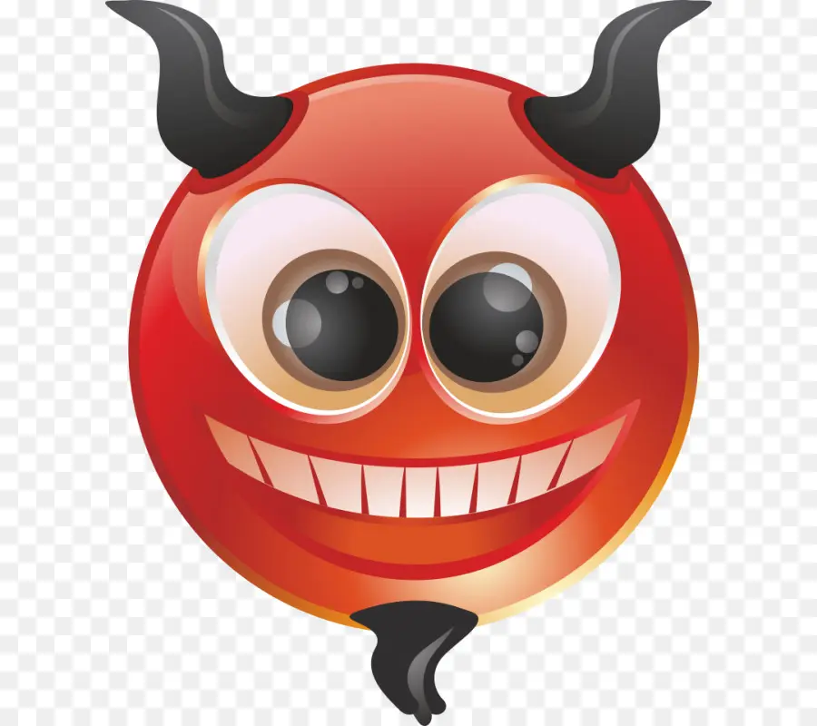 Emoji Diable Rouge，Cornes PNG