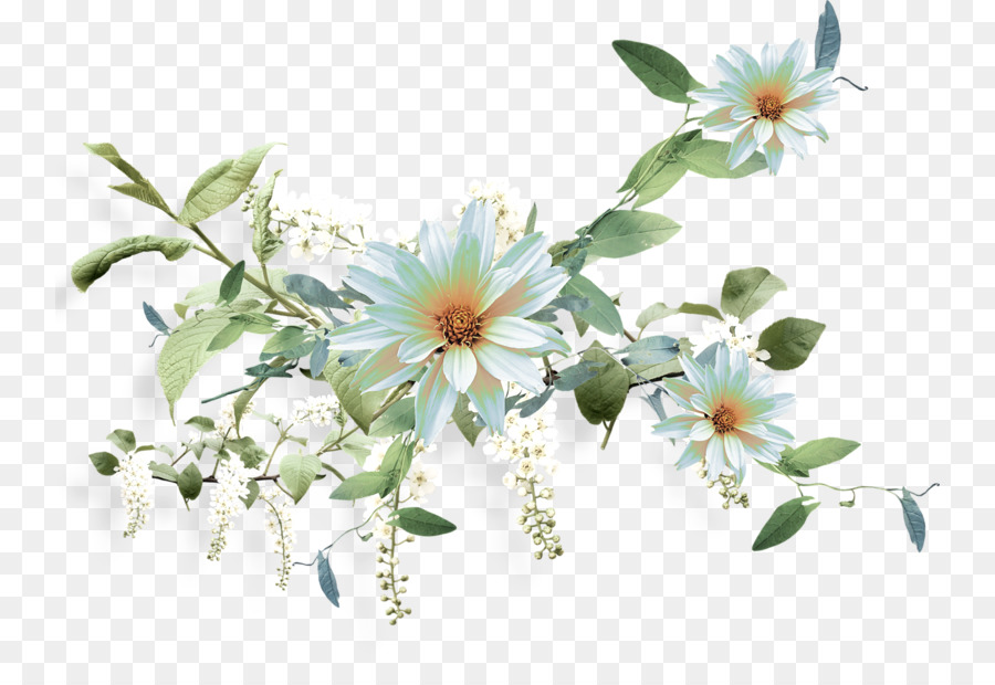 Fleurs Bleues，Bouquet PNG