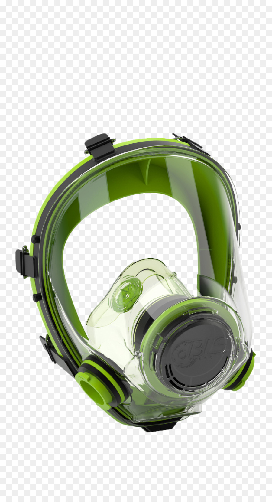 Masque Complet Vert，Respirateur PNG