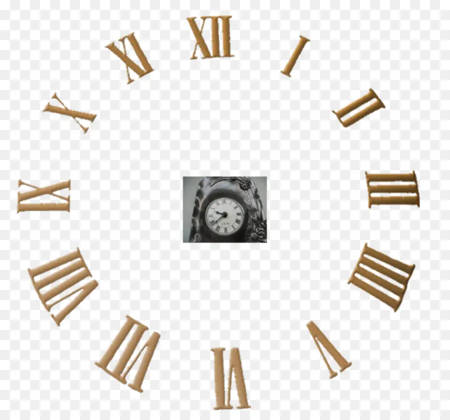 Horloge à Chiffres Romains，Temps PNG