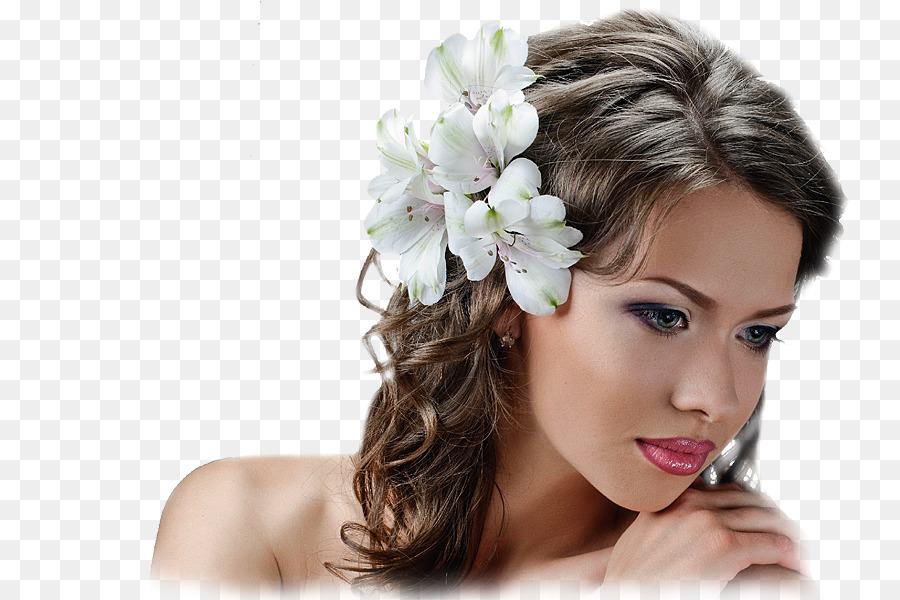 Femme Avec Des Fleurs，Accessoire Pour Cheveux PNG