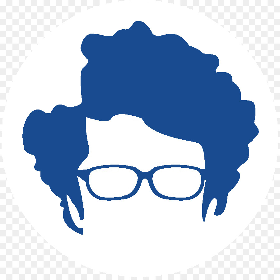 Icône De Cheveux Et De Lunettes Bleus，Avatar PNG