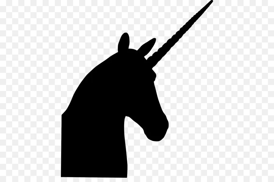 Silhouette De Licorne，Cheval PNG