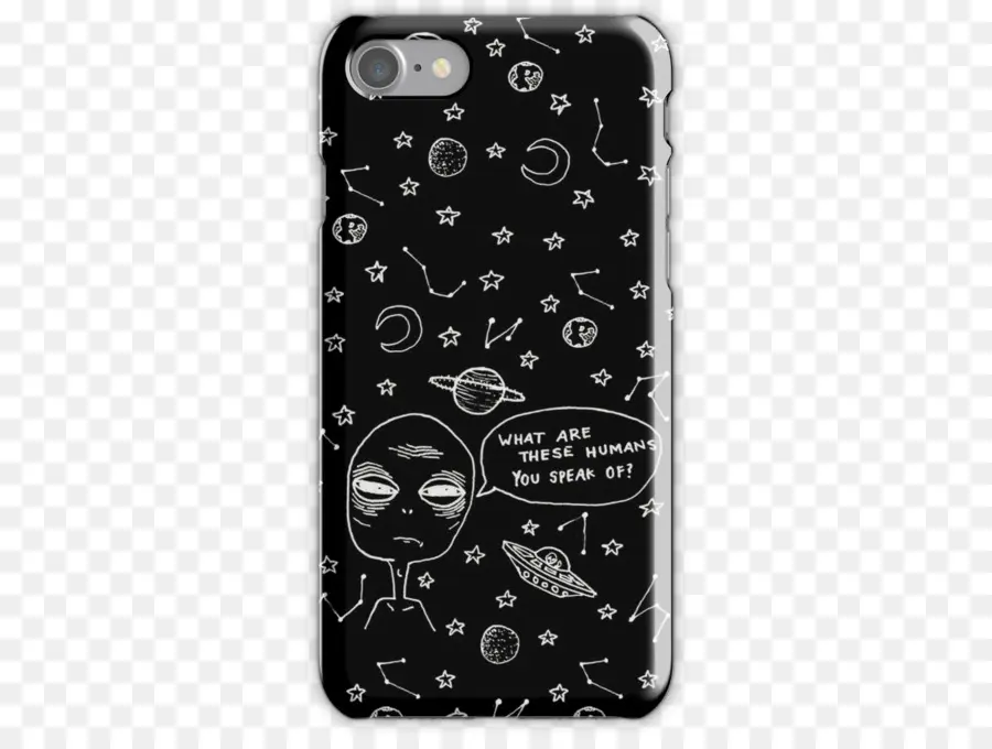 Coque De Téléphone Extraterrestre，Noir PNG