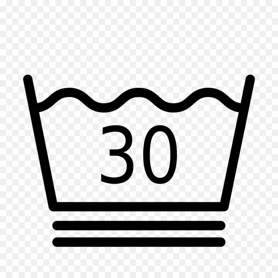 Symbole De Lavage à 30 Degrés，Lavage PNG