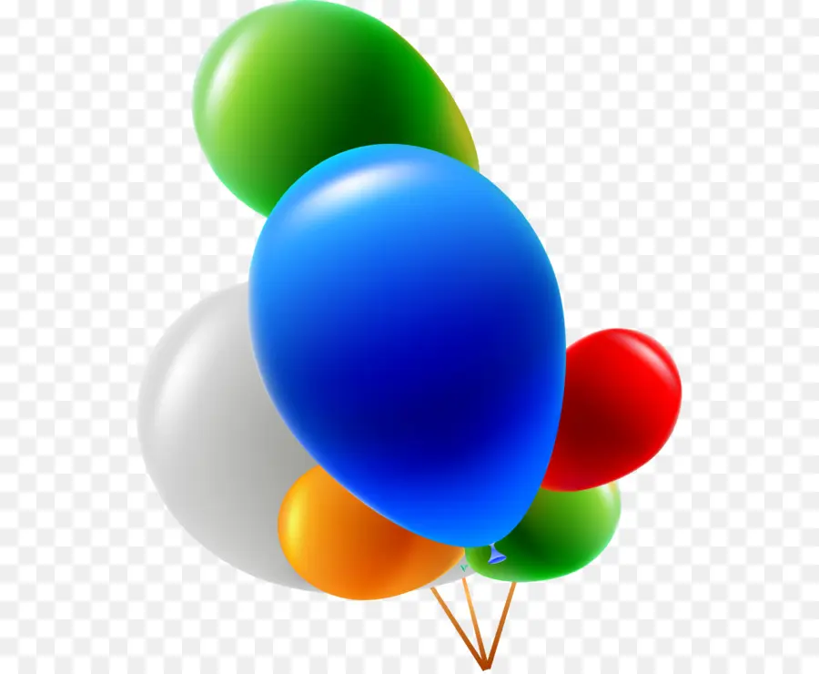 Ballons Colorés，Faire La Fête PNG