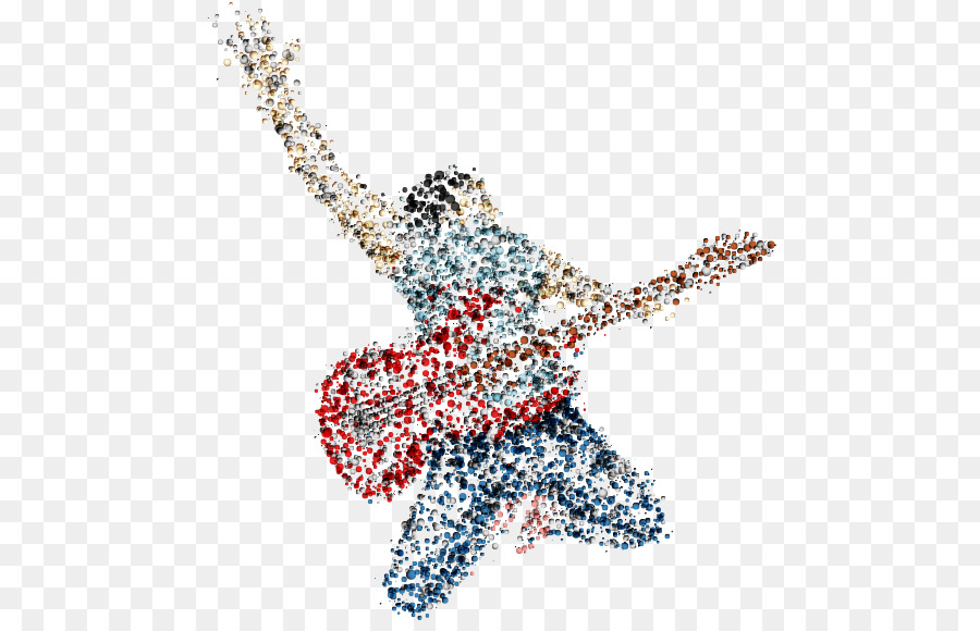 Silhouette De Guitariste，Guitare PNG