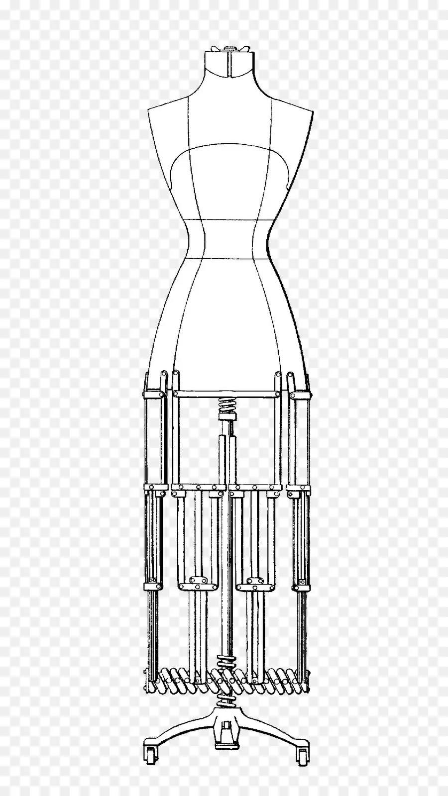 Forme De Robe Réglable，Couture PNG