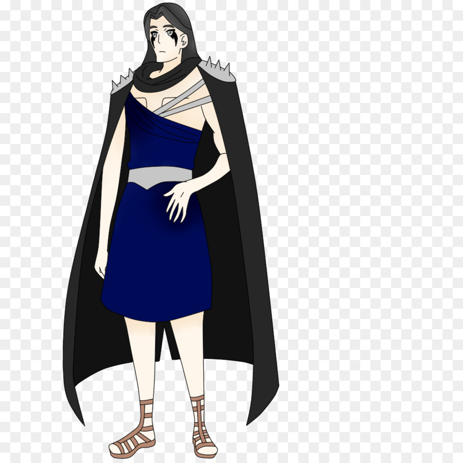 Personne En Robe Bleue，Cap PNG