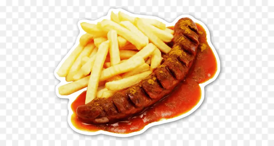 Currywurst Et Frites，Cuisine Allemande PNG