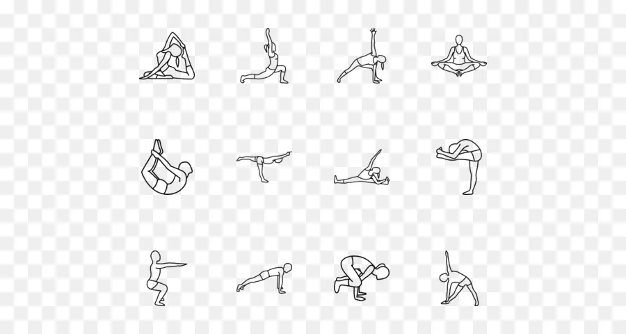 Poses De Yoga，Aptitude PNG