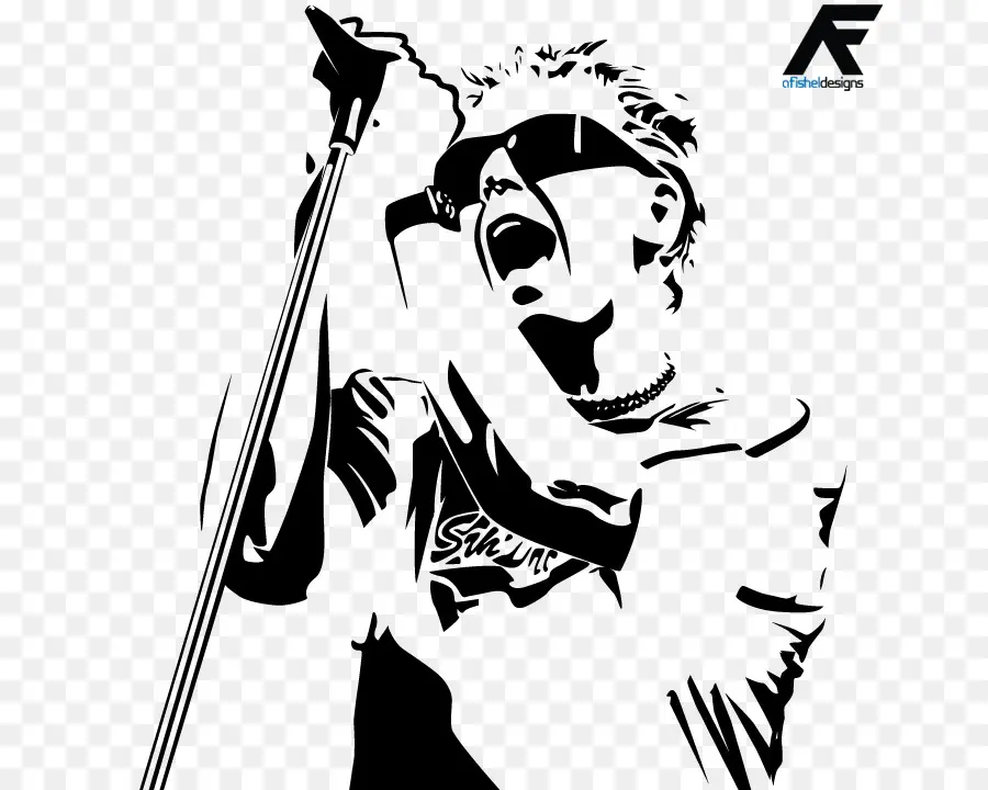 Silhouette De Chanteur，Microphone PNG