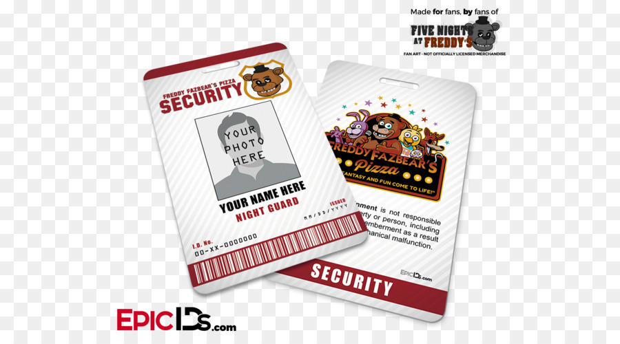 Badge De Sécurité Freddy Fazbear's Pizza，Sécurité PNG