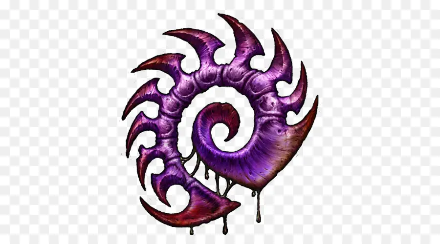 Symbole Zerg，Violet PNG