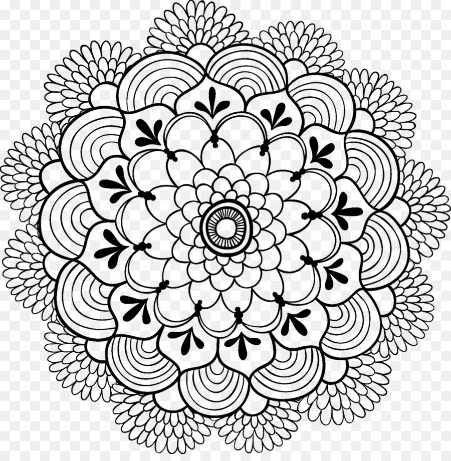 Mandala，Livre De Coloriage PNG