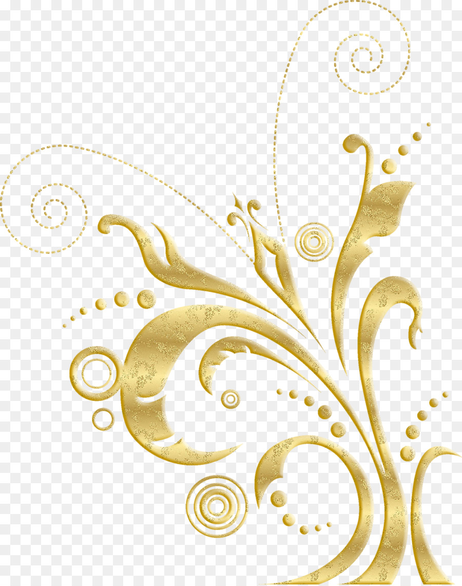 Tourbillon Doré，Décoration PNG