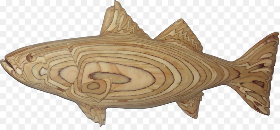 Poisson En Bois，Sculpture PNG