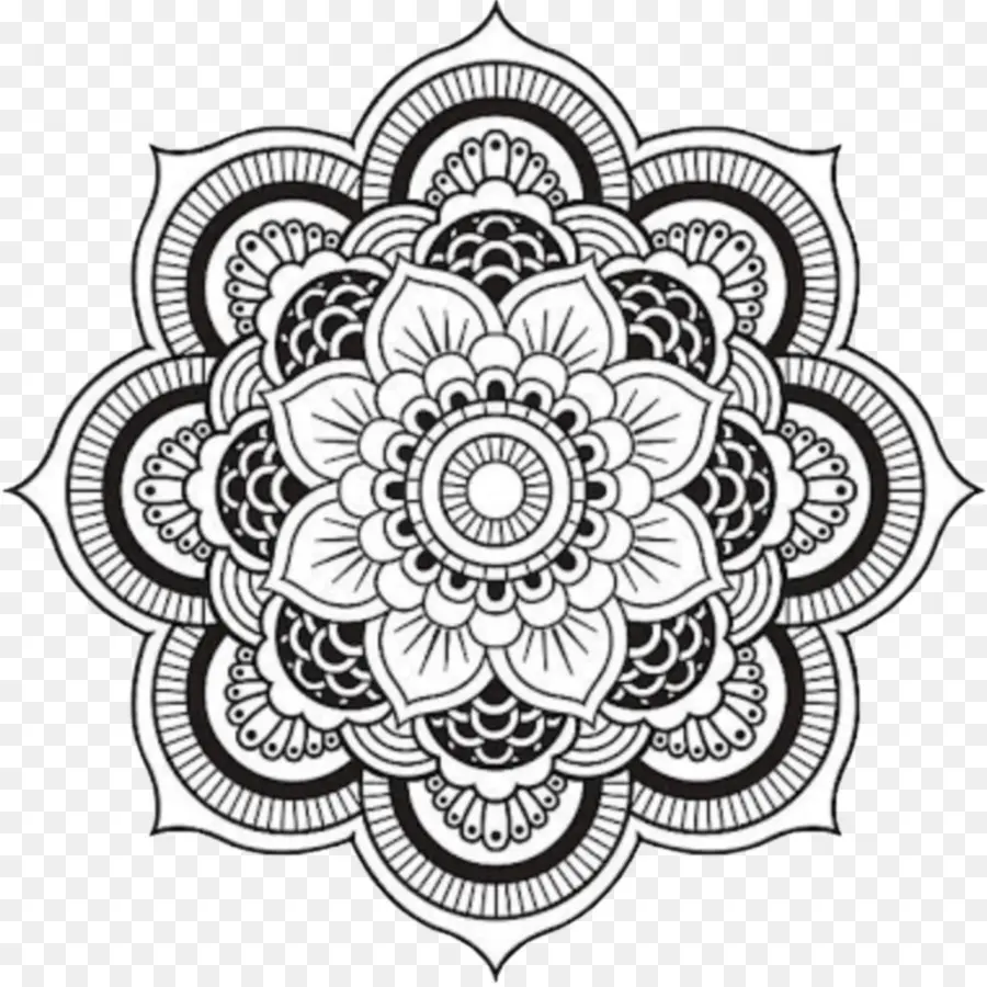 Mandala，Livre De Coloriage PNG