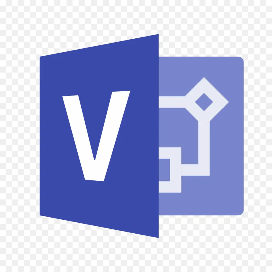 Logo Visio，Bleu PNG