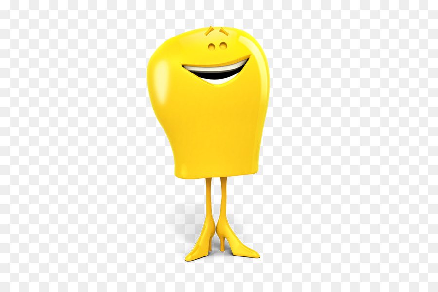 Caractère Jaune，Souriant PNG