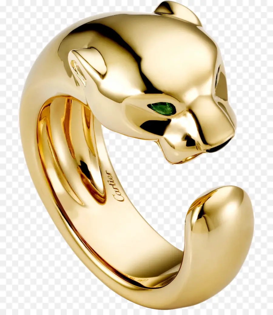 Bague Panthère Or，Animal PNG