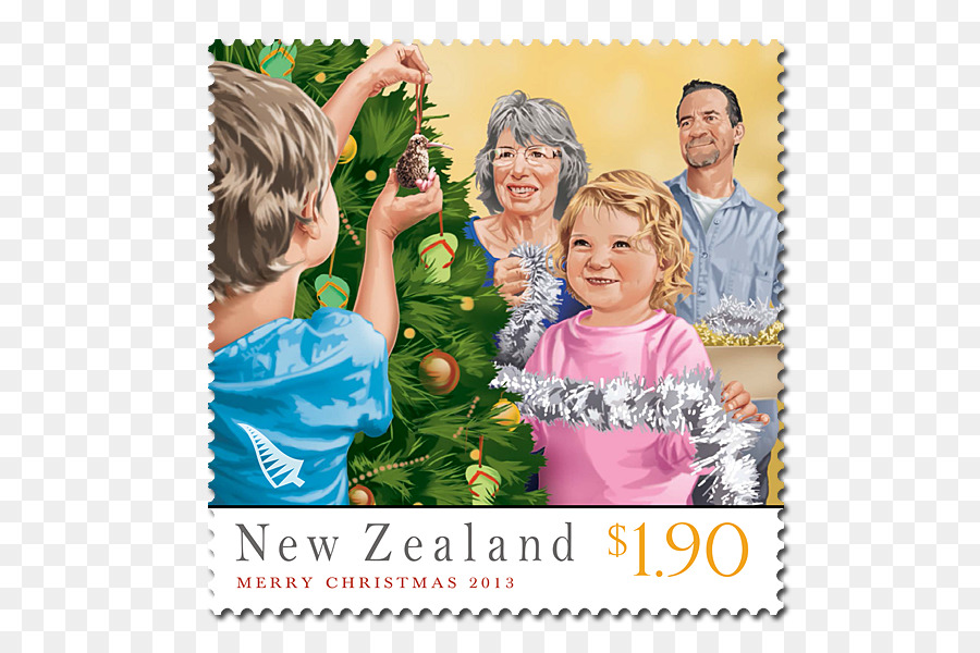 Timbres Poste，Kiwi Noël PNG