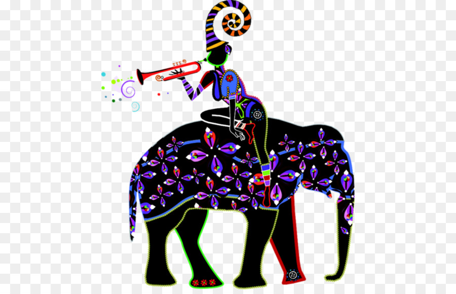 Musicien Sur L'éléphant，Musicien PNG