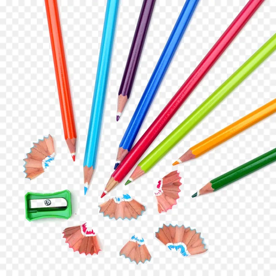 Crayons Colorés，Aiguisoir PNG