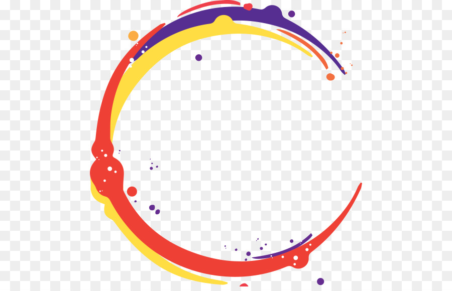 Cadre Coloré，Cercle PNG