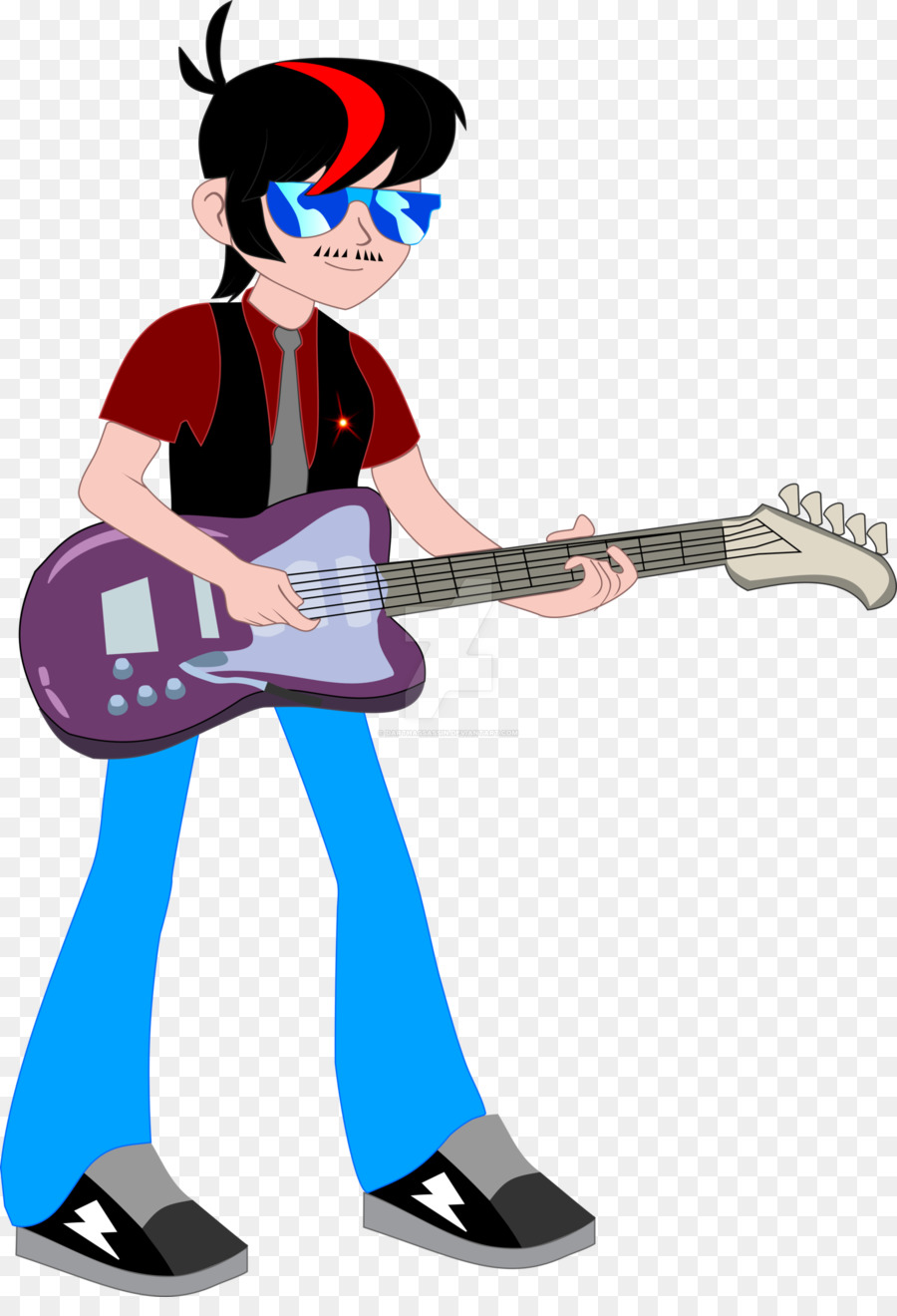 Guitariste De Dessin Animé，Musicien PNG