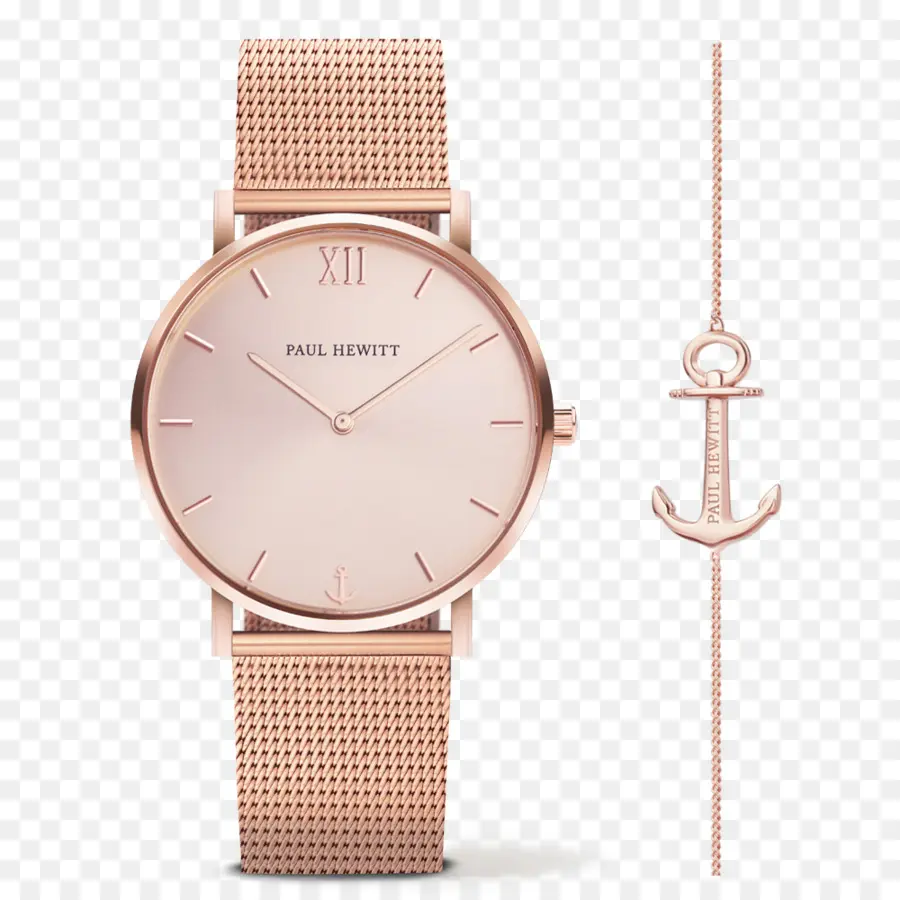 Montre En Or Rose，Bracelet PNG