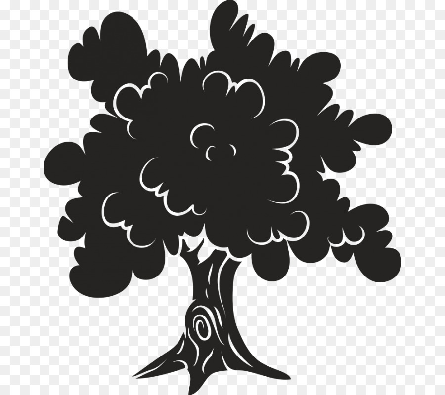 Silhouette D'arbre，Usine PNG