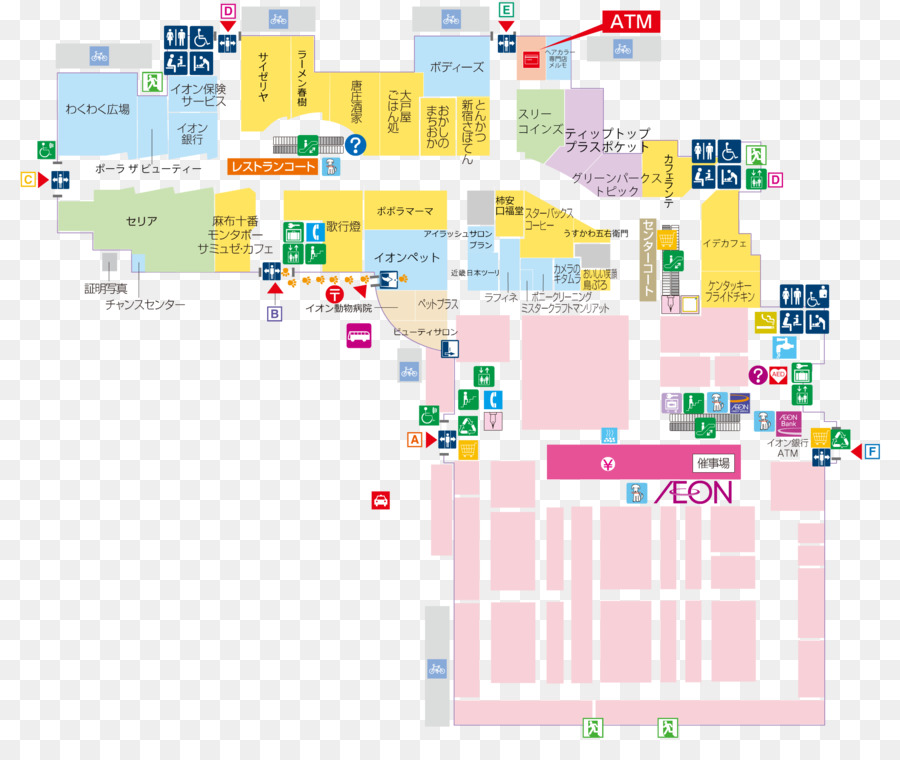 Centre Commercial Aeon Kashiwa，Carte PNG