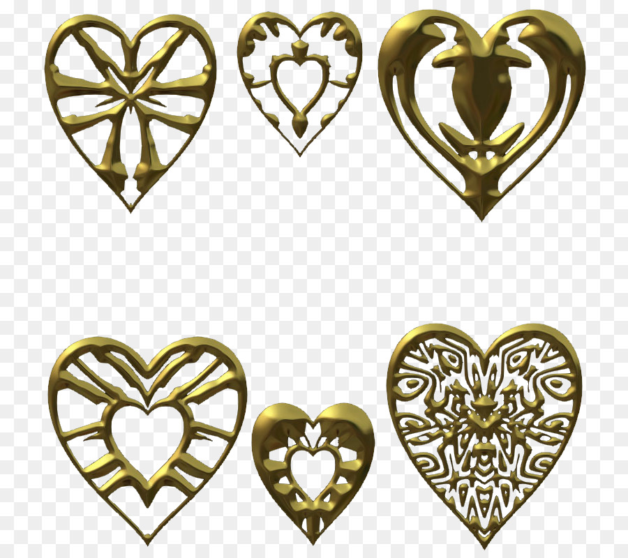 Coeurs D'or，Or PNG