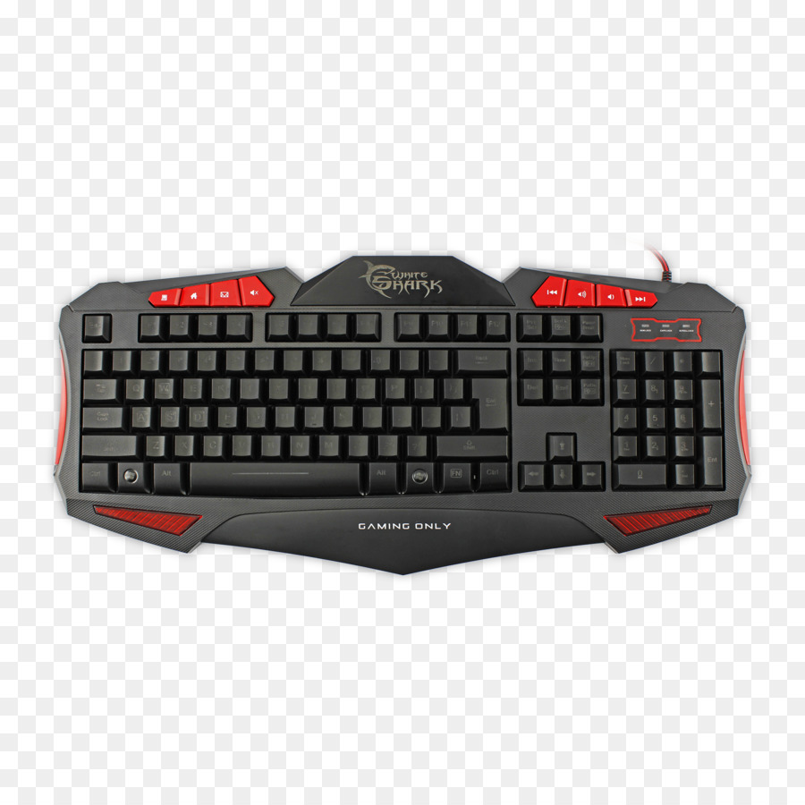 Clavier Noir，Rétroéclairage Rouge PNG