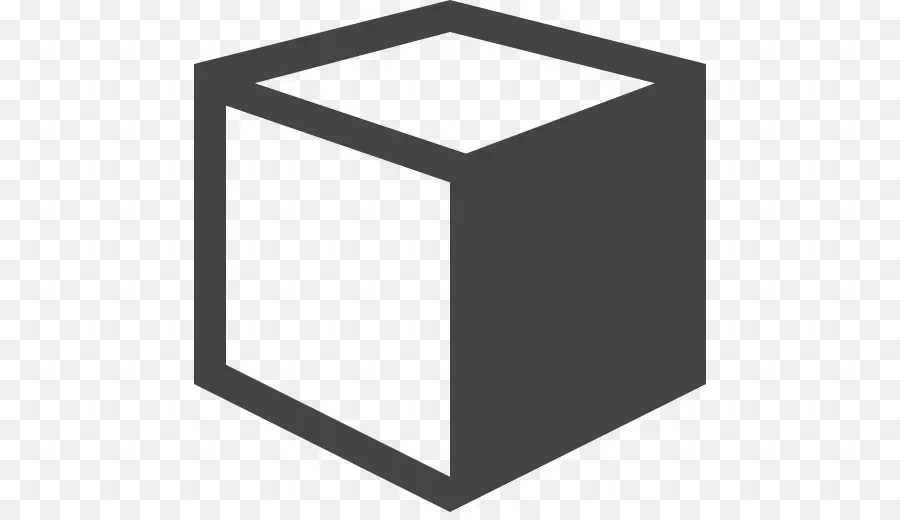 Cube Noir，Géométrique PNG