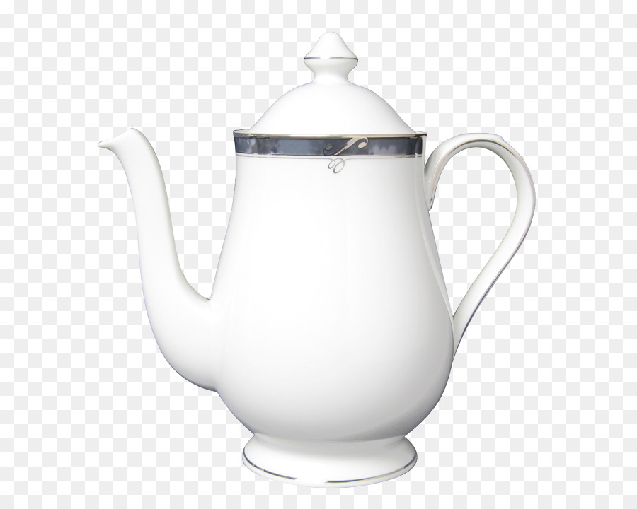 Théière Blanche，Porcelaine PNG