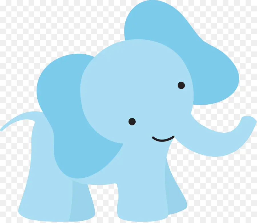 Éléphant Bleu，Chapeau De Fête PNG