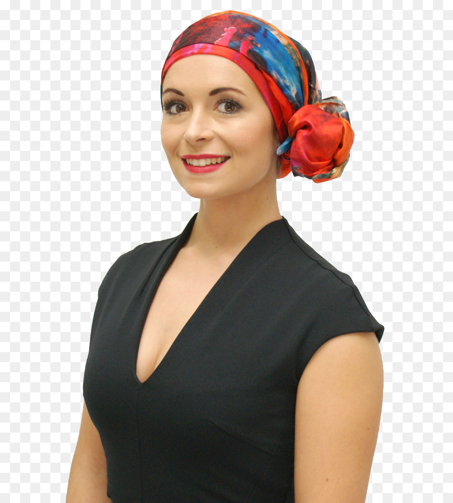 Femme Avec Foulard Coloré，Foulard PNG