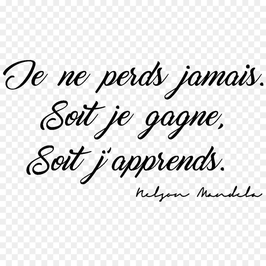 Citation Française，Nelson Mandela PNG