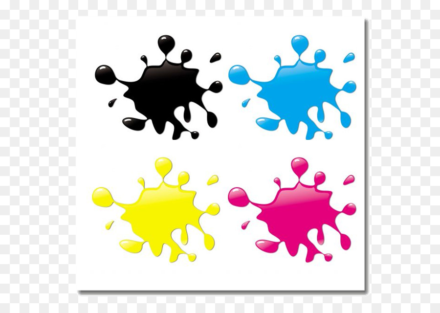 Gouttes De Peinture Colorées，Peinture PNG