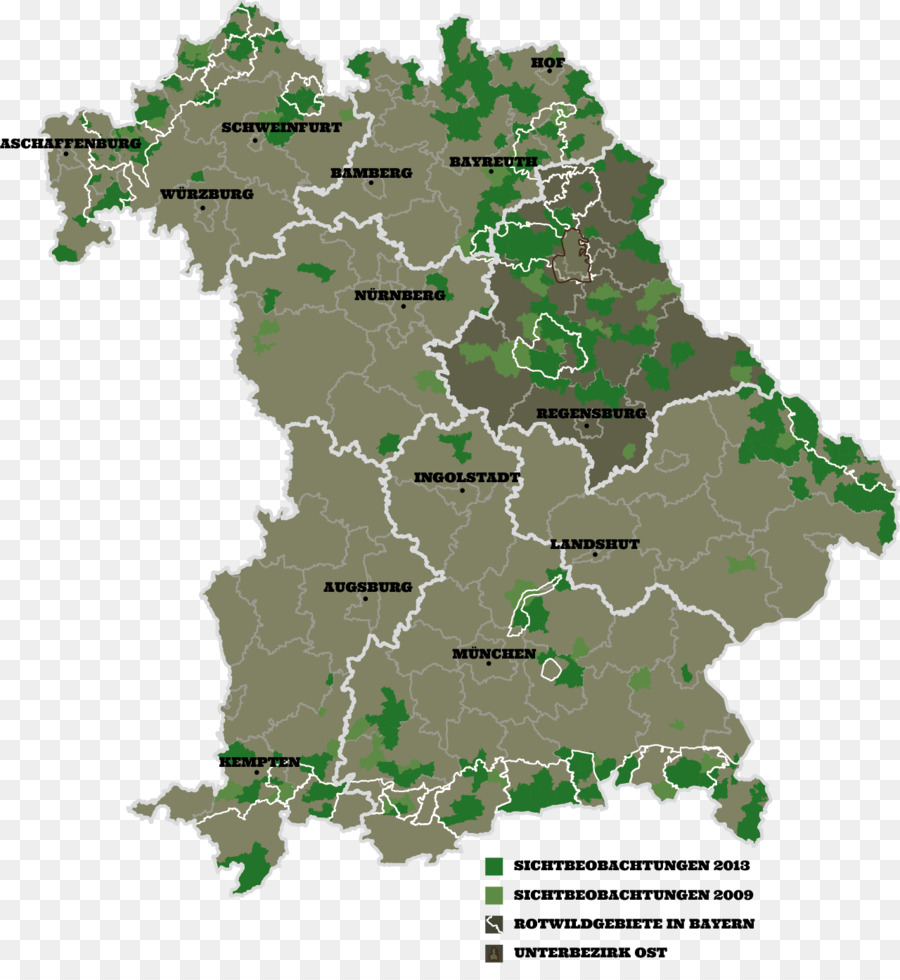 Bavière，Carte PNG