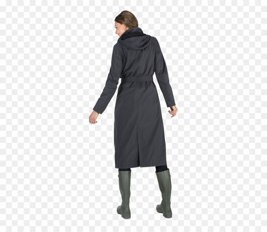 Femme En Manteau，Vue Arrière PNG