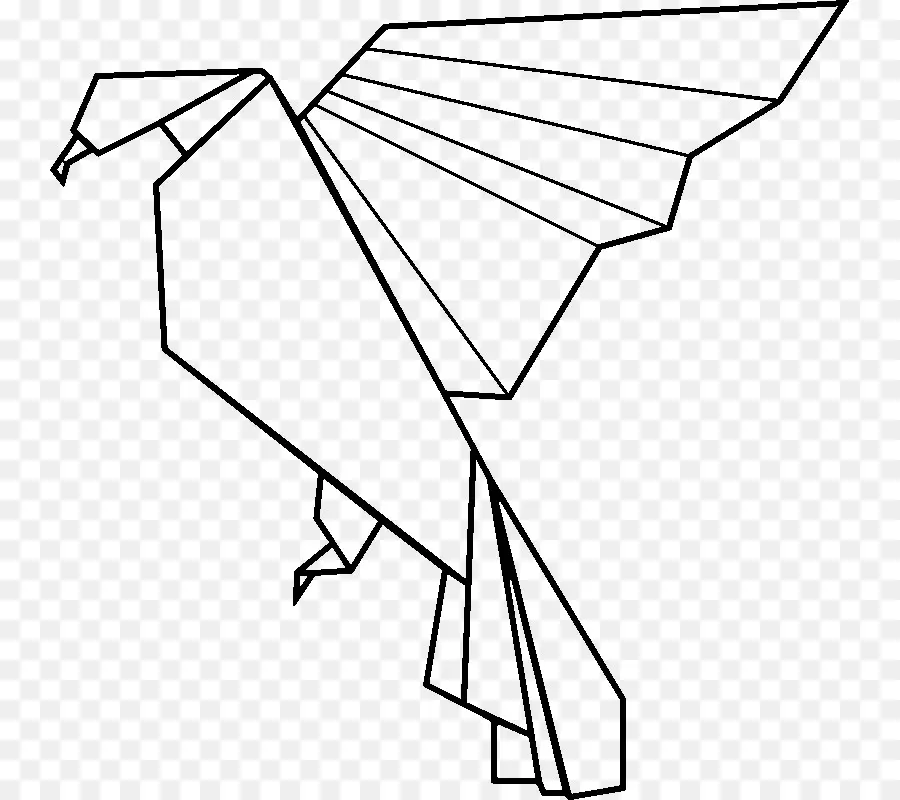 Oiseau En Origami，Papier PNG