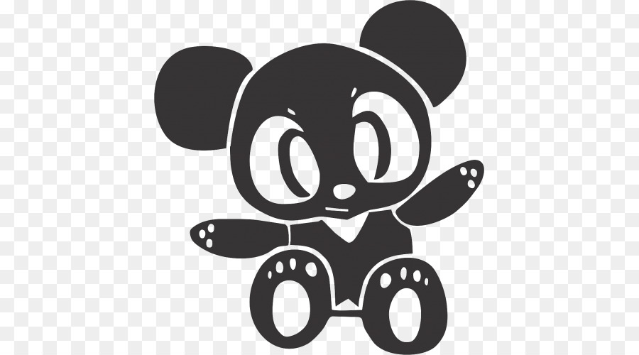 Panda，Noir Et Blanc PNG