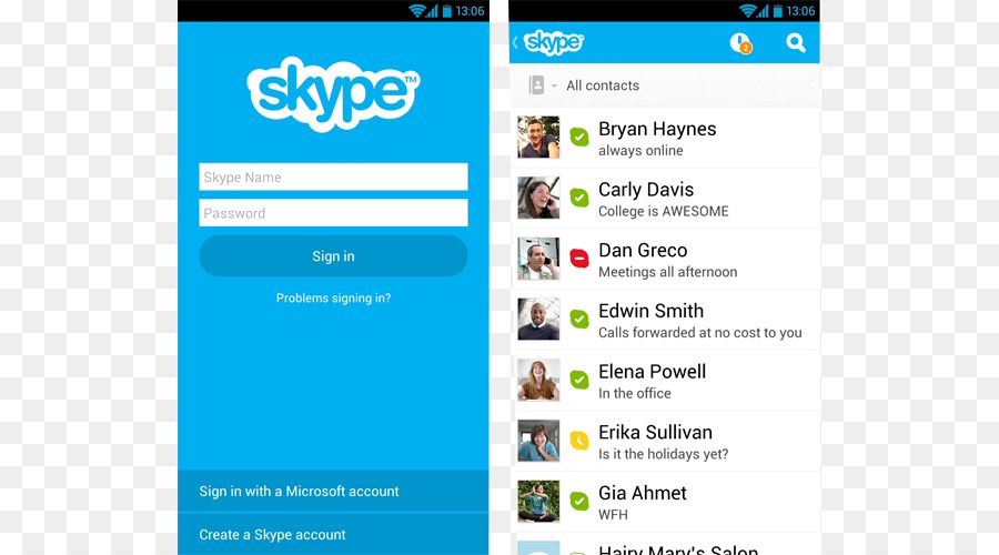 Skype，Les Téléphones Mobiles PNG