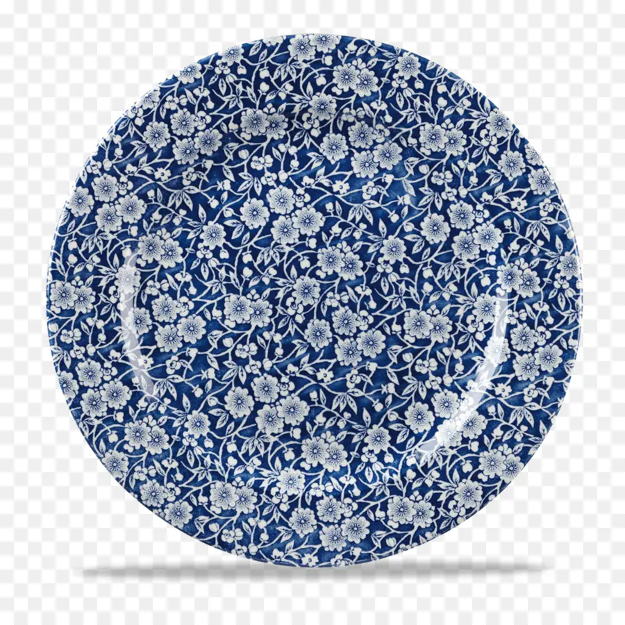 Assiette Fleurie Bleue，Plat PNG